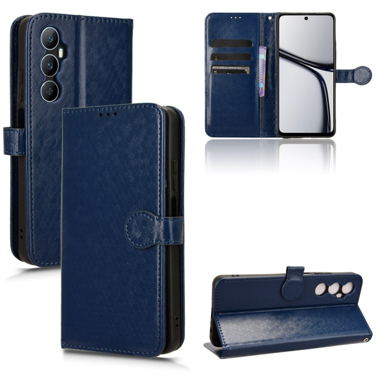 Honeycomb Dot Texture Leather Phone Case, For Realme GT 7 5G Global, For Realme 14x 5G Malaysia / V70, For Realme 14 5G, For Realme 14 Pro Lite / 13 Pro Global, For Realme P3 Pro, For Realme 14 Pro+, For Realme 14 Pro, For Realme C75 4G                ...