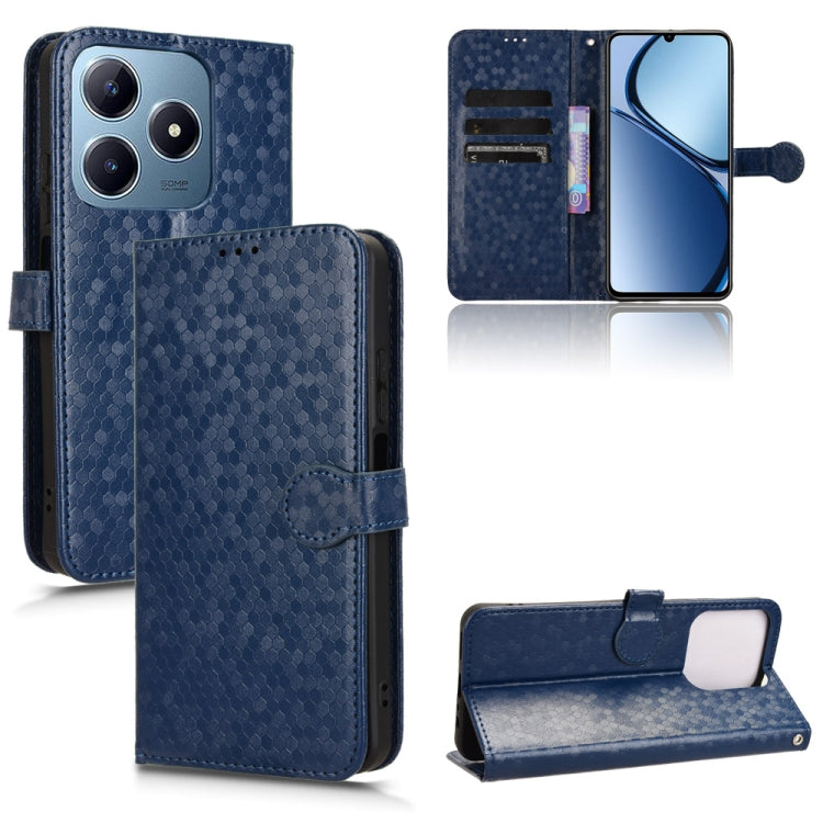 Honeycomb Dot Texture Leather Phone Case, For Realme GT 7 5G Global, For Realme 14x 5G Malaysia / V70, For Realme 14 5G, For Realme 14 Pro Lite / 13 Pro Global, For Realme P3 Pro, For Realme 14 Pro+, For Realme 14 Pro, For Realme C75 4G                ...