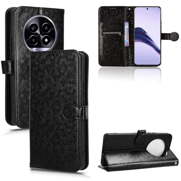 Honeycomb Dot Texture Leather Phone Case, For Realme GT 7 5G Global, For Realme 14x 5G Malaysia / V70, For Realme 14 5G, For Realme 14 Pro Lite / 13 Pro Global, For Realme P3 Pro, For Realme 14 Pro+, For Realme 14 Pro, For Realme C75 4G                ...