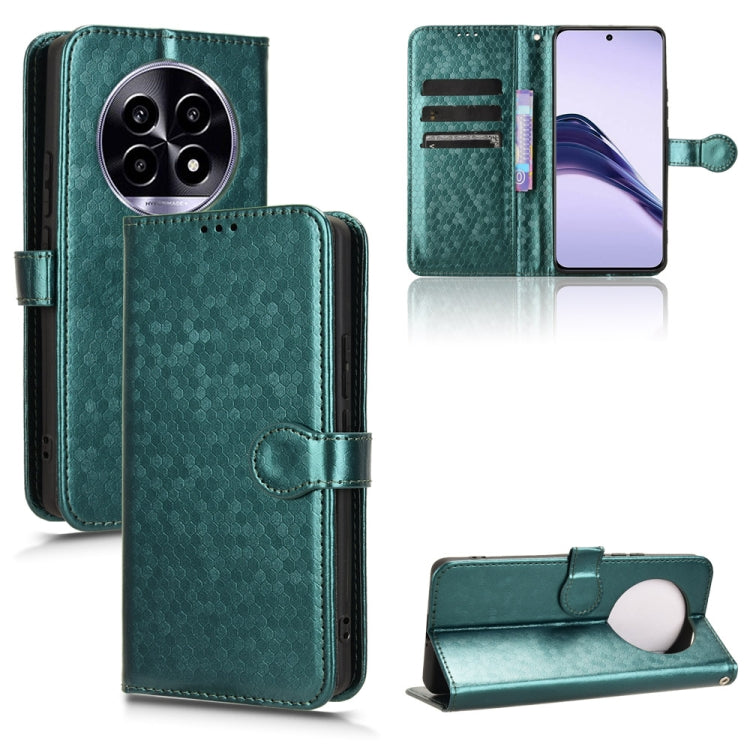 Honeycomb Dot Texture Leather Phone Case, For Realme GT 7 5G Global, For Realme 14x 5G Malaysia / V70, For Realme 14 5G, For Realme 14 Pro Lite / 13 Pro Global, For Realme P3 Pro, For Realme 14 Pro+, For Realme 14 Pro, For Realme C75 4G                ...