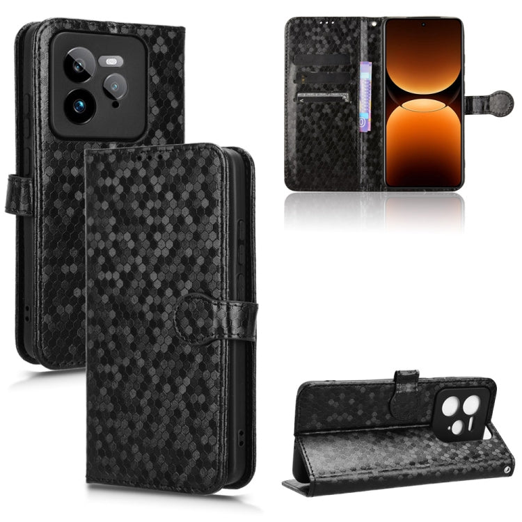 Honeycomb Dot Texture Leather Phone Case, For Realme GT 7 5G Global, For Realme 14x 5G Malaysia / V70, For Realme 14 5G, For Realme 14 Pro Lite / 13 Pro Global, For Realme P3 Pro, For Realme 14 Pro+, For Realme 14 Pro, For Realme C75 4G                ...