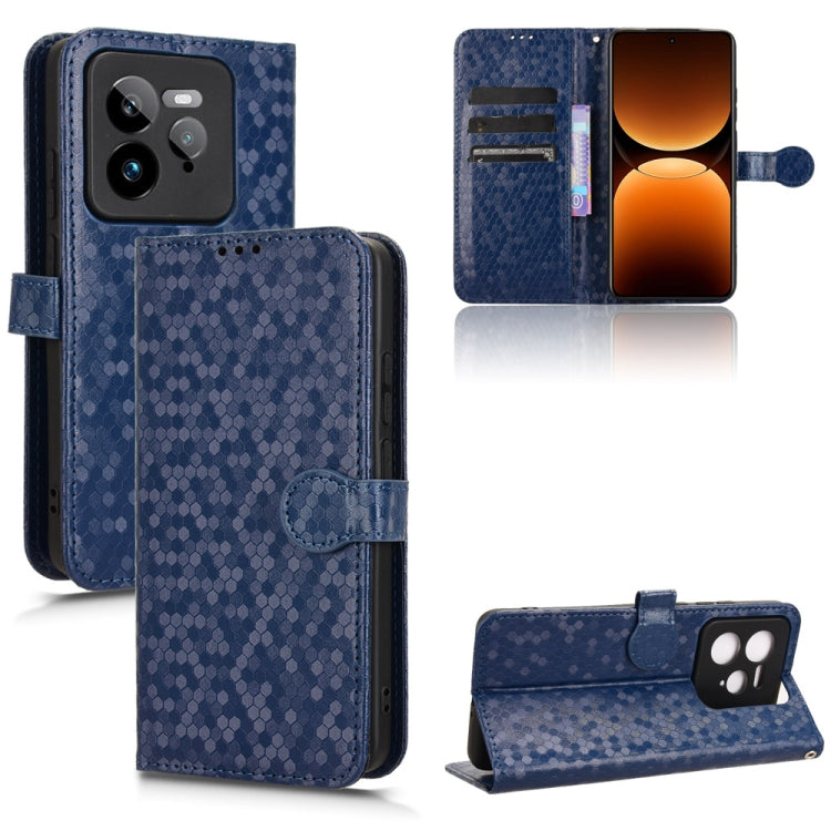 Honeycomb Dot Texture Leather Phone Case, For Realme GT 7 5G Global, For Realme 14x 5G Malaysia / V70, For Realme 14 5G, For Realme 14 Pro Lite / 13 Pro Global, For Realme P3 Pro, For Realme 14 Pro+, For Realme 14 Pro, For Realme C75 4G                ...