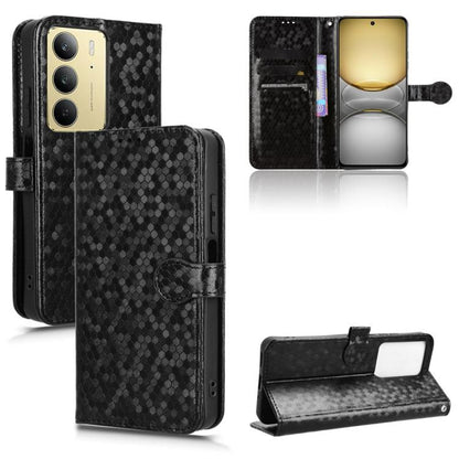 Honeycomb Dot Texture Leather Phone Case, For Realme GT 7 5G Global, For Realme 14x 5G Malaysia / V70, For Realme 14 5G, For Realme 14 Pro Lite / 13 Pro Global, For Realme P3 Pro, For Realme 14 Pro+, For Realme 14 Pro, For Realme C75 4G                ...