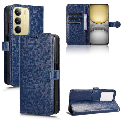 Honeycomb Dot Texture Leather Phone Case, For Realme GT 7 5G Global, For Realme 14x 5G Malaysia / V70, For Realme 14 5G, For Realme 14 Pro Lite / 13 Pro Global, For Realme P3 Pro, For Realme 14 Pro+, For Realme 14 Pro, For Realme C75 4G                ...