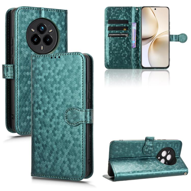 Honeycomb Dot Texture Leather Phone Case, For Realme GT 7 5G Global, For Realme 14x 5G Malaysia / V70, For Realme 14 5G, For Realme 14 Pro Lite / 13 Pro Global, For Realme P3 Pro, For Realme 14 Pro+, For Realme 14 Pro, For Realme C75 4G                ...