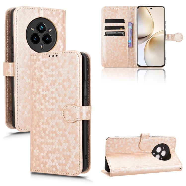 Honeycomb Dot Texture Leather Phone Case, For Realme GT 7 5G Global, For Realme 14x 5G Malaysia / V70, For Realme 14 5G, For Realme 14 Pro Lite / 13 Pro Global, For Realme P3 Pro, For Realme 14 Pro+, For Realme 14 Pro, For Realme C75 4G                ...