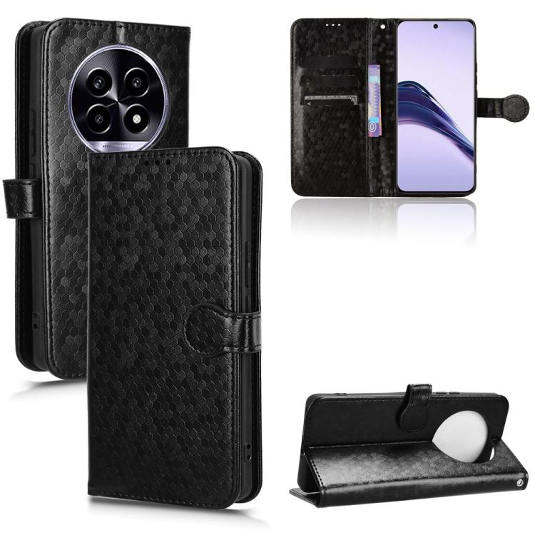 Honeycomb Dot Texture Leather Phone Case, For Realme GT 7 5G Global, For Realme 14x 5G Malaysia / V70, For Realme 14 5G, For Realme 14 Pro Lite / 13 Pro Global, For Realme P3 Pro, For Realme 14 Pro+, For Realme 14 Pro, For Realme C75 4G                ...