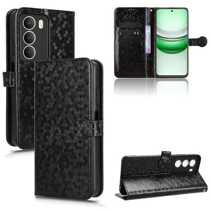 Honeycomb Dot Texture Leather Phone Case, For Realme GT 7 5G Global, For Realme 14x 5G Malaysia / V70, For Realme 14 5G, For Realme 14 Pro Lite / 13 Pro Global, For Realme P3 Pro, For Realme 14 Pro+, For Realme 14 Pro, For Realme C75 4G                ...