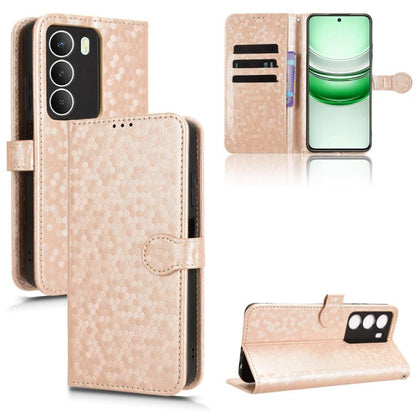 Honeycomb Dot Texture Leather Phone Case, For Realme GT 7 5G Global, For Realme 14x 5G Malaysia / V70, For Realme 14 5G, For Realme 14 Pro Lite / 13 Pro Global, For Realme P3 Pro, For Realme 14 Pro+, For Realme 14 Pro, For Realme C75 4G                ...