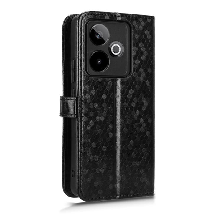 Honeycomb Dot Texture Leather Phone Case, For Realme GT 7 5G Global, For Realme 14x 5G Malaysia / V70, For Realme 14 5G, For Realme 14 Pro Lite / 13 Pro Global, For Realme P3 Pro, For Realme 14 Pro+, For Realme 14 Pro, For Realme C75 4G                ...
