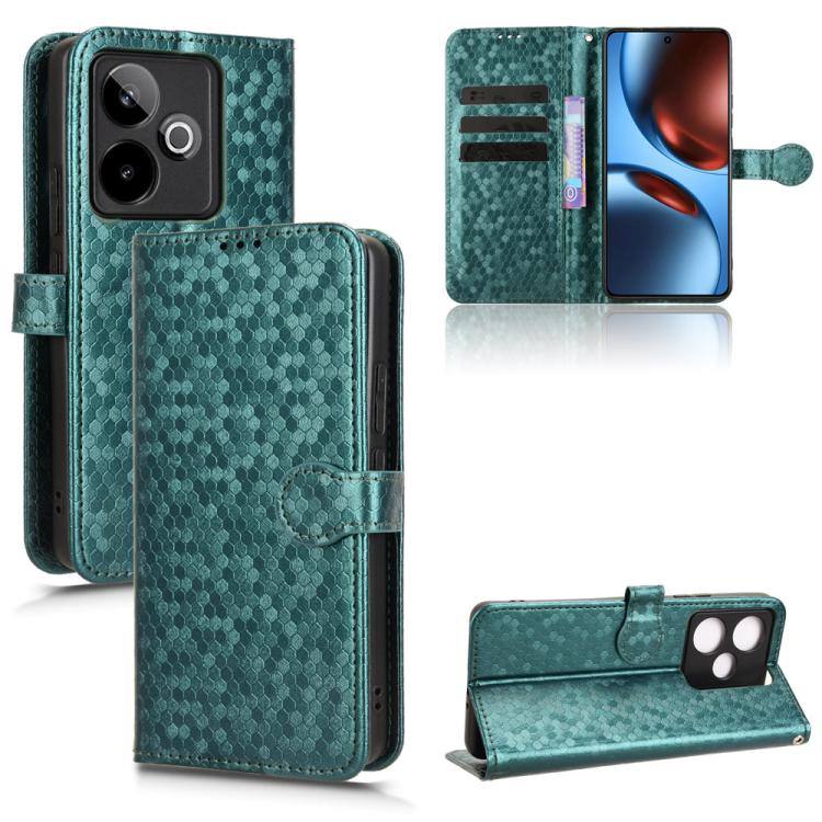 Honeycomb Dot Texture Leather Phone Case, For Realme GT 7 5G Global, For Realme 14x 5G Malaysia / V70, For Realme 14 5G, For Realme 14 Pro Lite / 13 Pro Global, For Realme P3 Pro, For Realme 14 Pro+, For Realme 14 Pro, For Realme C75 4G                ...