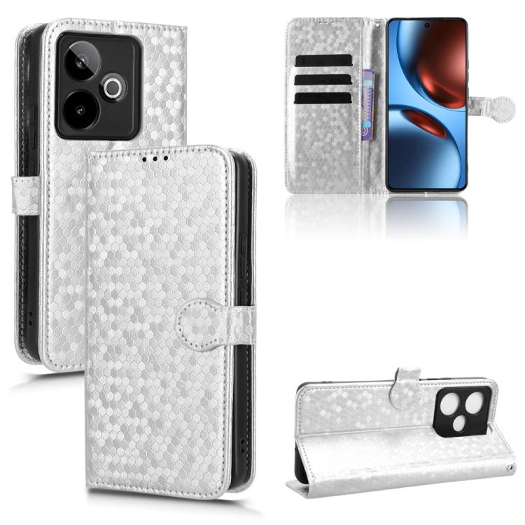 Honeycomb Dot Texture Leather Phone Case, For Realme GT 7 5G Global, For Realme 14x 5G Malaysia / V70, For Realme 14 5G, For Realme 14 Pro Lite / 13 Pro Global, For Realme P3 Pro, For Realme 14 Pro+, For Realme 14 Pro, For Realme C75 4G                ...