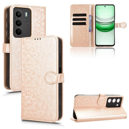 Honeycomb Dot Texture Leather Phone Case, For Realme 16T 5G Global, For Realme C100i 4G / C100x 4G, For Realme C100 4G, For Realme C83 5G / P4 Lite 5G, For Realme P4 Power 5G, For Realme Note 80 4G, For Realme 16 5G Global, For Realme 16 Pro+ 5G Global...