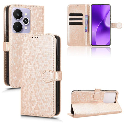 Honeycomb Dot Texture Leather Phone Case, For Realme 16T 5G Global, For Realme C100i 4G / C100x 4G, For Realme C100 4G, For Realme C83 5G / P4 Lite 5G, For Realme P4 Power 5G, For Realme Note 80 4G, For Realme 16 5G Global, For Realme 16 Pro+ 5G Global...