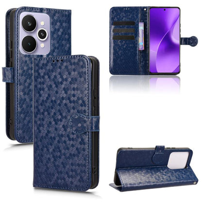 Honeycomb Dot Texture Leather Phone Case, For Realme 16T 5G Global, For Realme C100i 4G / C100x 4G, For Realme C100 4G, For Realme C83 5G / P4 Lite 5G, For Realme P4 Power 5G, For Realme Note 80 4G, For Realme 16 5G Global, For Realme 16 Pro+ 5G Global...