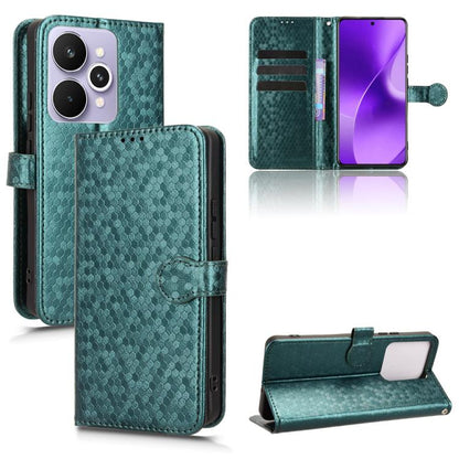 Honeycomb Dot Texture Leather Phone Case, For Realme 16T 5G Global, For Realme C100i 4G / C100x 4G, For Realme C100 4G, For Realme C83 5G / P4 Lite 5G, For Realme P4 Power 5G, For Realme Note 80 4G, For Realme 16 5G Global, For Realme 16 Pro+ 5G Global...