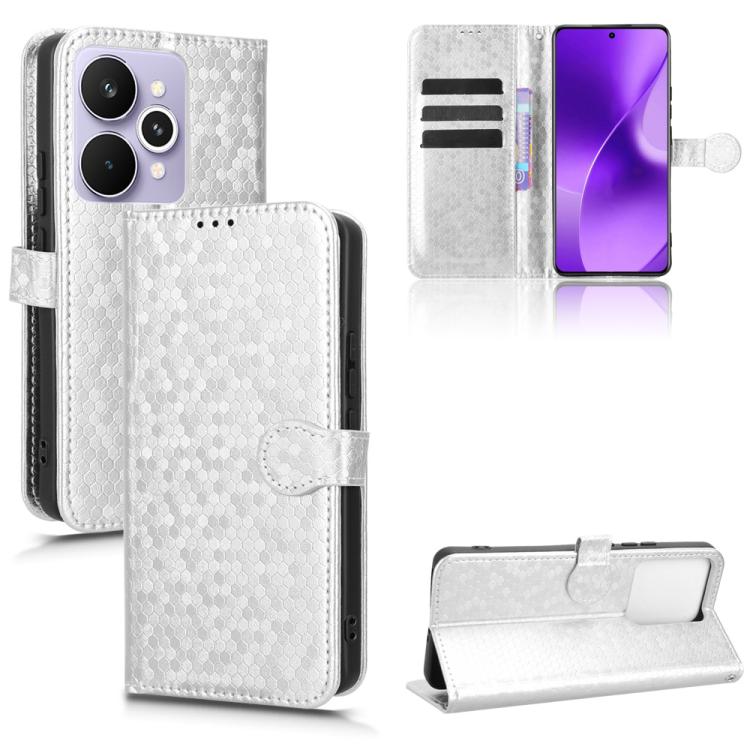 Honeycomb Dot Texture Leather Phone Case, For Realme 16T 5G Global, For Realme C100i 4G / C100x 4G, For Realme C100 4G, For Realme C83 5G / P4 Lite 5G, For Realme P4 Power 5G, For Realme Note 80 4G, For Realme 16 5G Global, For Realme 16 Pro+ 5G Global...