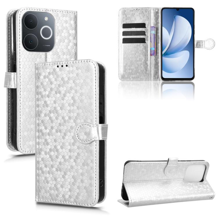 Honeycomb Dot Texture Leather Phone Case, For Realme 16T 5G Global, For Realme C100i 4G / C100x 4G, For Realme C100 4G, For Realme C83 5G / P4 Lite 5G, For Realme P4 Power 5G, For Realme Note 80 4G, For Realme 16 5G Global, For Realme 16 Pro+ 5G Global...