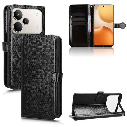 Honeycomb Dot Texture Leather Phone Case, For Realme 16T 5G Global, For Realme C100i 4G / C100x 4G, For Realme C100 4G, For Realme C83 5G / P4 Lite 5G, For Realme P4 Power 5G, For Realme Note 80 4G, For Realme 16 5G Global, For Realme 16 Pro+ 5G Global...