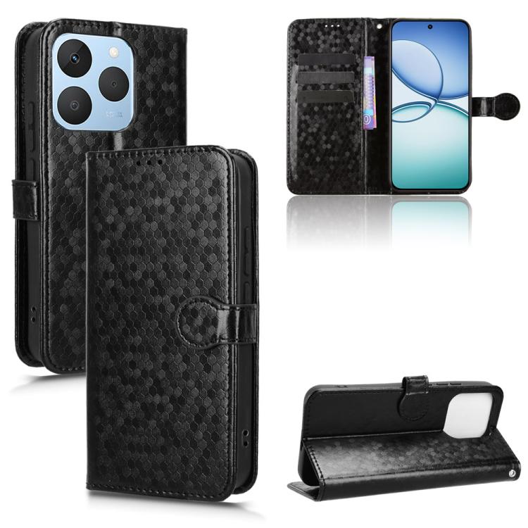 Honeycomb Dot Texture Leather Phone Case, For Realme 16T 5G Global, For Realme C100i 4G / C100x 4G, For Realme C100 4G, For Realme C83 5G / P4 Lite 5G, For Realme P4 Power 5G, For Realme Note 80 4G, For Realme 16 5G Global, For Realme 16 Pro+ 5G Global...