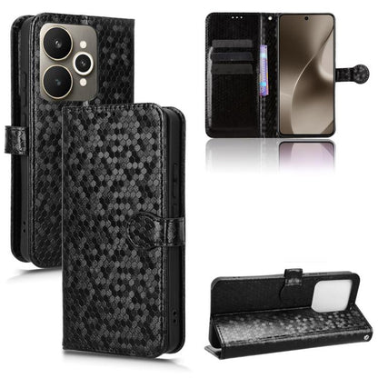 Honeycomb Dot Texture Leather Phone Case, For Realme 16T 5G Global, For Realme C100i 4G / C100x 4G, For Realme C100 4G, For Realme C83 5G / P4 Lite 5G, For Realme P4 Power 5G, For Realme Note 80 4G, For Realme 16 5G Global, For Realme 16 Pro+ 5G Global...