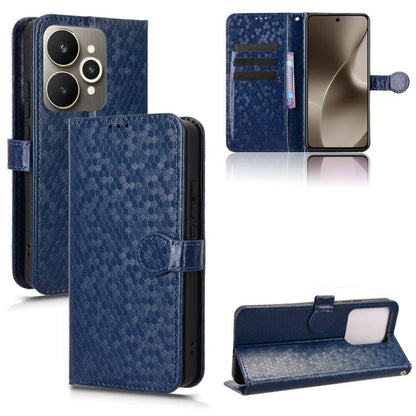 Honeycomb Dot Texture Leather Phone Case, For Realme 16T 5G Global, For Realme C100i 4G / C100x 4G, For Realme C100 4G, For Realme C83 5G / P4 Lite 5G, For Realme P4 Power 5G, For Realme Note 80 4G, For Realme 16 5G Global, For Realme 16 Pro+ 5G Global...