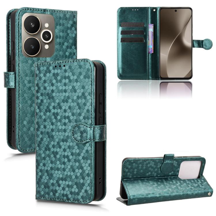 Honeycomb Dot Texture Leather Phone Case, For Realme 16T 5G Global, For Realme C100i 4G / C100x 4G, For Realme C100 4G, For Realme C83 5G / P4 Lite 5G, For Realme P4 Power 5G, For Realme Note 80 4G, For Realme 16 5G Global, For Realme 16 Pro+ 5G Global...