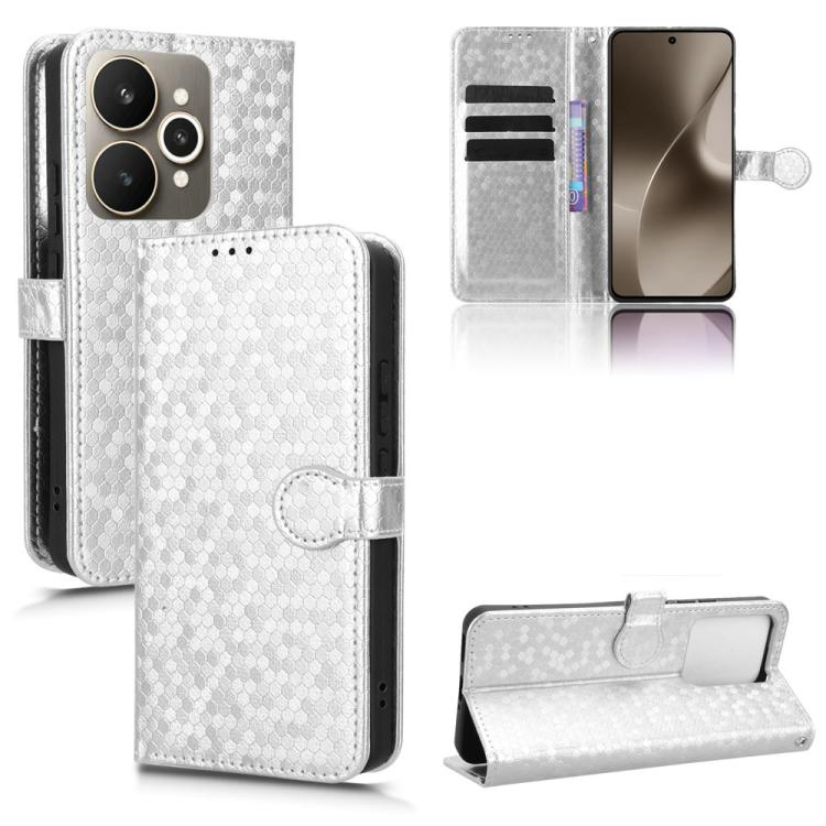 Honeycomb Dot Texture Leather Phone Case, For Realme 16T 5G Global, For Realme C100i 4G / C100x 4G, For Realme C100 4G, For Realme C83 5G / P4 Lite 5G, For Realme P4 Power 5G, For Realme Note 80 4G, For Realme 16 5G Global, For Realme 16 Pro+ 5G Global...