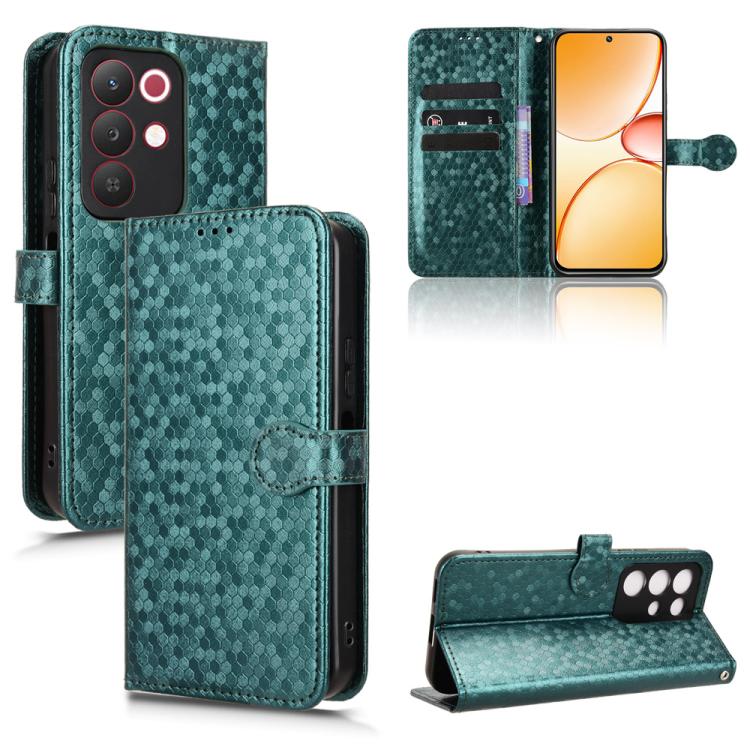 Honeycomb Dot Texture Leather Phone Case, For Realme 16T 5G Global, For Realme C100i 4G / C100x 4G, For Realme C100 4G, For Realme C83 5G / P4 Lite 5G, For Realme P4 Power 5G, For Realme Note 80 4G, For Realme 16 5G Global, For Realme 16 Pro+ 5G Global...