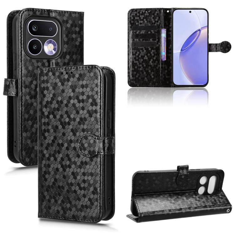 Honeycomb Dot Texture Leather Phone Case, For Realme 16T 5G Global, For Realme C100i 4G / C100x 4G, For Realme C100 4G, For Realme C83 5G / P4 Lite 5G, For Realme P4 Power 5G, For Realme Note 80 4G, For Realme 16 5G Global, For Realme 16 Pro+ 5G Global...