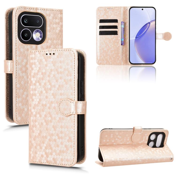 Honeycomb Dot Texture Leather Phone Case, For Realme 16T 5G Global, For Realme C100i 4G / C100x 4G, For Realme C100 4G, For Realme C83 5G / P4 Lite 5G, For Realme P4 Power 5G, For Realme Note 80 4G, For Realme 16 5G Global, For Realme 16 Pro+ 5G Global...