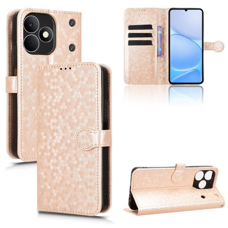 Honeycomb Dot Texture Leather Phone Case, For Realme 16T 5G Global, For Realme C100i 4G / C100x 4G, For Realme C100 4G, For Realme C83 5G / P4 Lite 5G, For Realme P4 Power 5G, For Realme Note 80 4G, For Realme 16 5G Global, For Realme 16 Pro+ 5G Global...