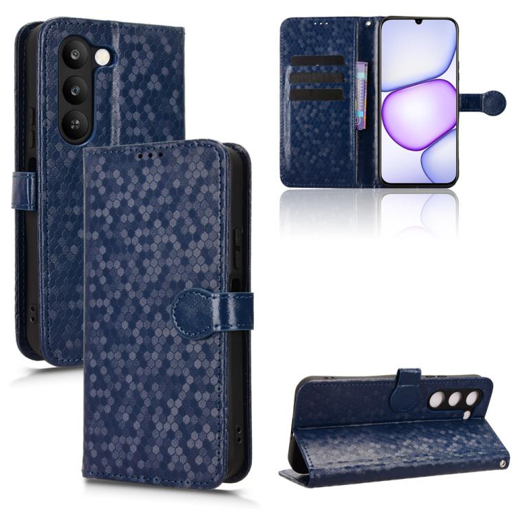 Honeycomb Dot Texture Leather Phone Case, For Realme 16T 5G Global, For Realme C100i 4G / C100x 4G, For Realme C100 4G, For Realme C83 5G / P4 Lite 5G, For Realme P4 Power 5G, For Realme Note 80 4G, For Realme 16 5G Global, For Realme 16 Pro+ 5G Global...