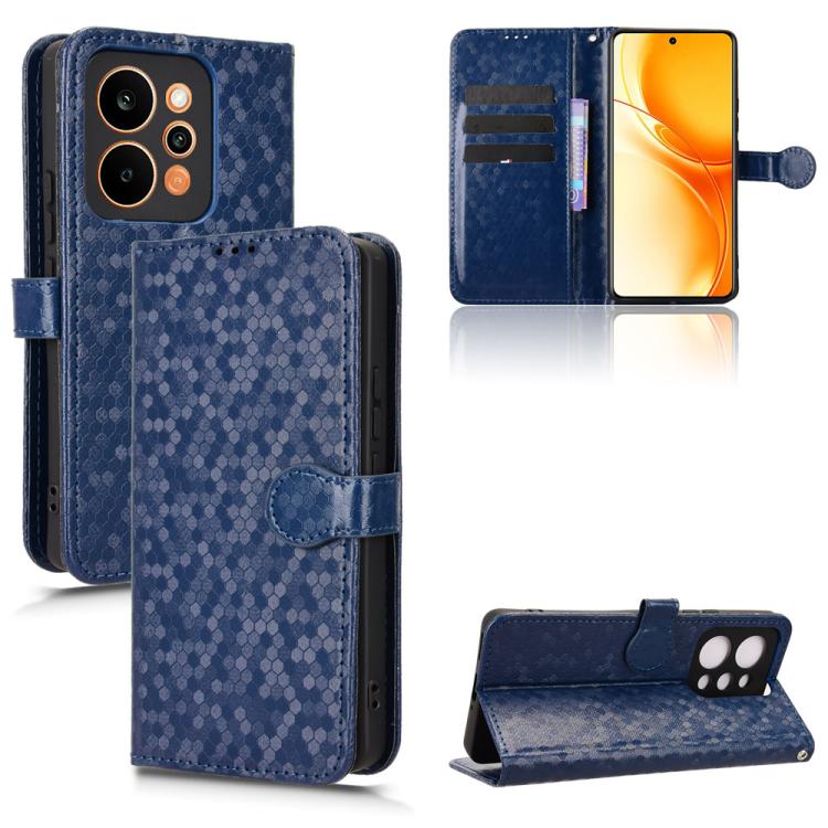 Honeycomb Dot Texture Leather Phone Case, For Realme 16T 5G Global, For Realme C100i 4G / C100x 4G, For Realme C100 4G, For Realme C83 5G / P4 Lite 5G, For Realme P4 Power 5G, For Realme Note 80 4G, For Realme 16 5G Global, For Realme 16 Pro+ 5G Global...