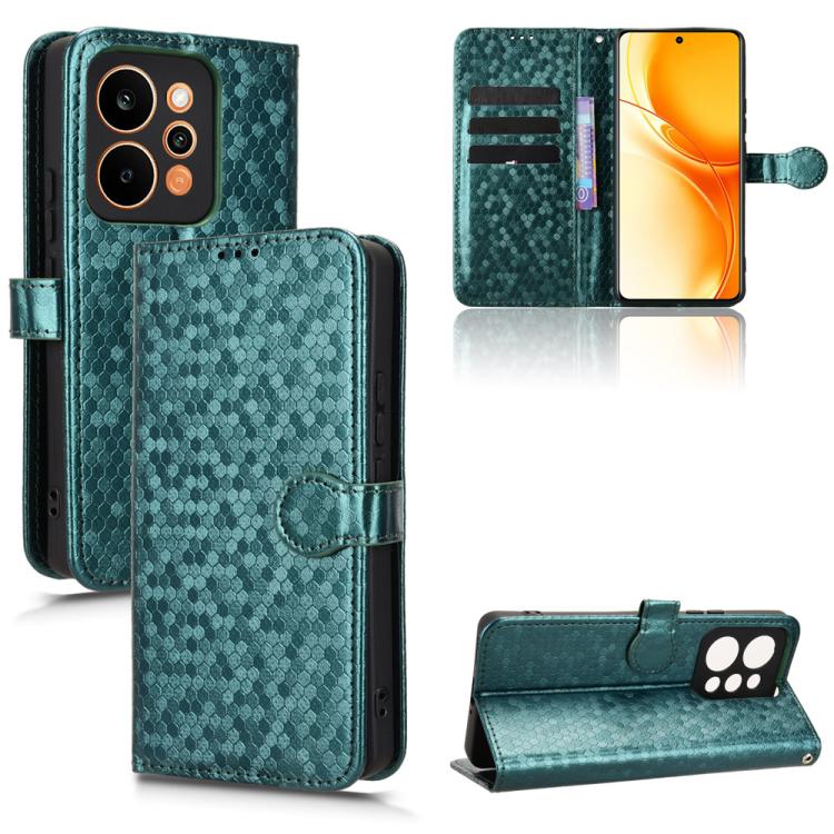 Honeycomb Dot Texture Leather Phone Case, For Realme 16T 5G Global, For Realme C100i 4G / C100x 4G, For Realme C100 4G, For Realme C83 5G / P4 Lite 5G, For Realme P4 Power 5G, For Realme Note 80 4G, For Realme 16 5G Global, For Realme 16 Pro+ 5G Global...