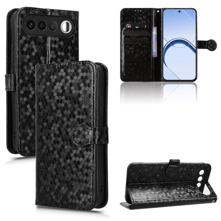 Honeycomb Dot Texture Leather Phone Case, For Realme 16T 5G Global, For Realme C100i 4G / C100x 4G, For Realme C100 4G, For Realme C83 5G / P4 Lite 5G, For Realme P4 Power 5G, For Realme Note 80 4G, For Realme 16 5G Global, For Realme 16 Pro+ 5G Global...