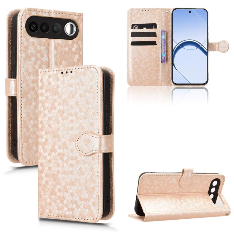 Honeycomb Dot Texture Leather Phone Case, For Realme 16T 5G Global, For Realme C100i 4G / C100x 4G, For Realme C100 4G, For Realme C83 5G / P4 Lite 5G, For Realme P4 Power 5G, For Realme Note 80 4G, For Realme 16 5G Global, For Realme 16 Pro+ 5G Global...