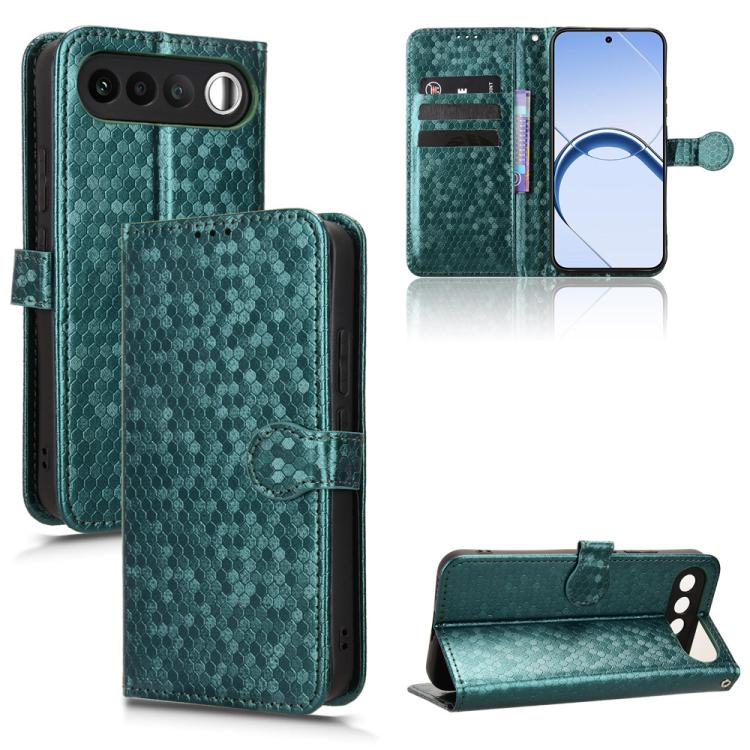 Honeycomb Dot Texture Leather Phone Case, For Realme 16T 5G Global, For Realme C100i 4G / C100x 4G, For Realme C100 4G, For Realme C83 5G / P4 Lite 5G, For Realme P4 Power 5G, For Realme Note 80 4G, For Realme 16 5G Global, For Realme 16 Pro+ 5G Global...