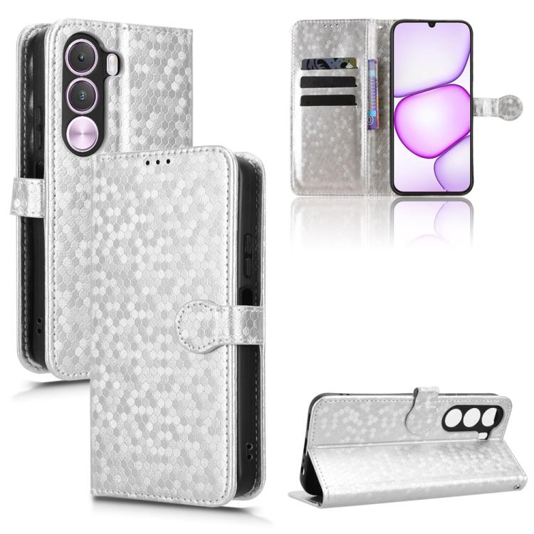 Honeycomb Dot Texture Leather Phone Case, For Realme 16T 5G Global, For Realme C100i 4G / C100x 4G, For Realme C100 4G, For Realme C83 5G / P4 Lite 5G, For Realme P4 Power 5G, For Realme Note 80 4G, For Realme 16 5G Global, For Realme 16 Pro+ 5G Global...
