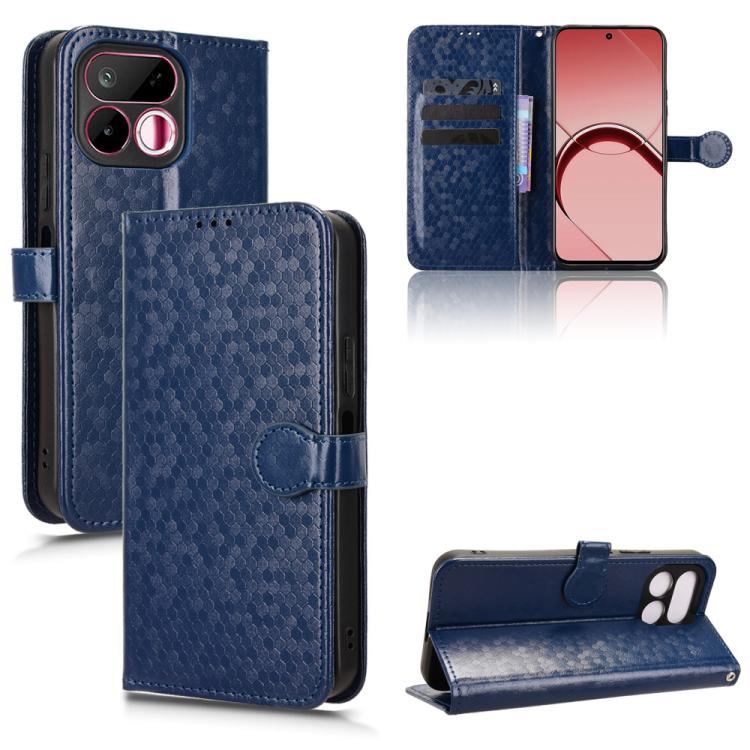 Honeycomb Dot Texture Leather Phone Case, For Realme 16T 5G Global, For Realme C100i 4G / C100x 4G, For Realme C100 4G, For Realme C83 5G / P4 Lite 5G, For Realme P4 Power 5G, For Realme Note 80 4G, For Realme 16 5G Global, For Realme 16 Pro+ 5G Global...