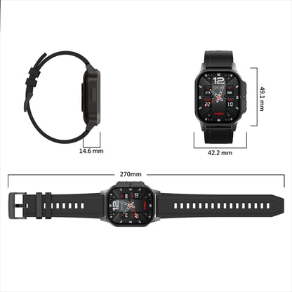 DM62 2.13 inch AMOLED Square Screen Smart Watch Android 8.1, 2GB+16GB