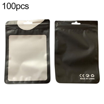 100pcs / Pack Pearlized Translucent CPP Plastic Packaging Ziplock Bag, 10.5x15cm, 12x17cm