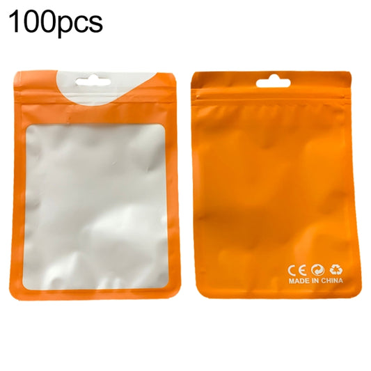100pcs / Pack Pearlized Translucent CPP Plastic Packaging Ziplock Bag, 10.5x15cm, 12x17cm