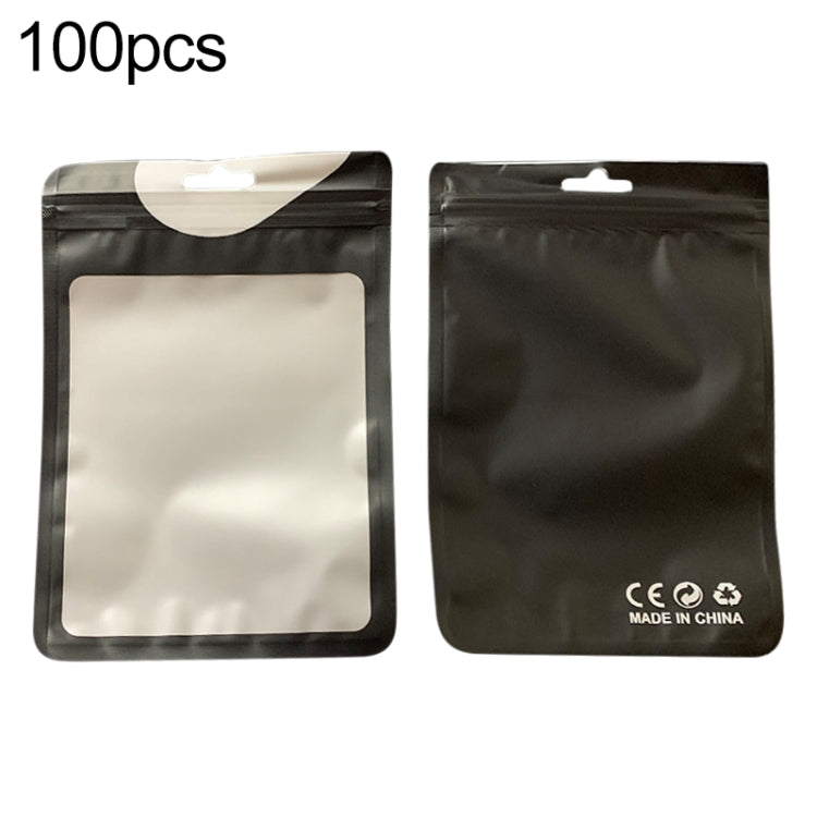 100pcs / Pack Pearlized Translucent CPP Plastic Packaging Ziplock Bag, 10.5x15cm, 12x17cm