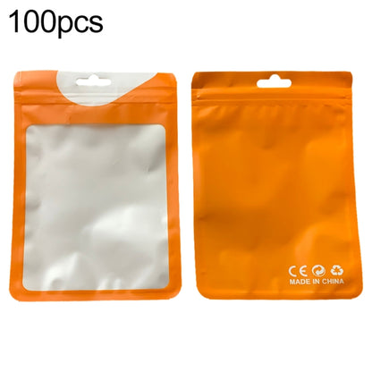 100pcs / Pack Pearlized Translucent CPP Plastic Packaging Ziplock Bag, 10.5x15cm, 12x17cm