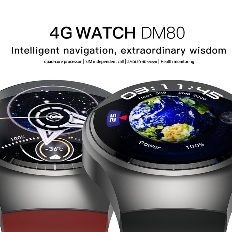 LEMFO DM80 1.43 inch AMOLED Round Screen Smart Watch Android 8.1, 2GB+16GB