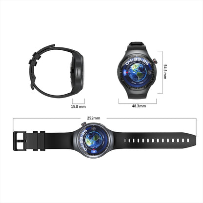 LEMFO DM80 1.43 inch AMOLED Round Screen Smart Watch Android 8.1, 2GB+16GB