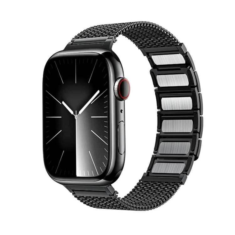 Magnetic Clasp Braided Chain Stainless Steel Watch Band, For Apple Watch 42mm, For Apple Watch 38mm