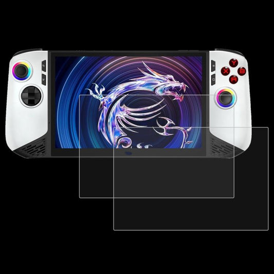 2pcs 9H 0.3mm Explosion-proof Tempered Glass Film, For MSI Claw 8 AI+, For MSI Claw 7 inch Game Console