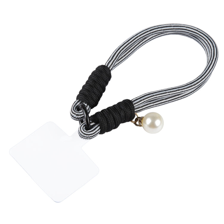 Dopamine Color Pearl Round Twist Rope Short Lanyard